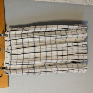 Anne Klein Plaid Pleated Skirt